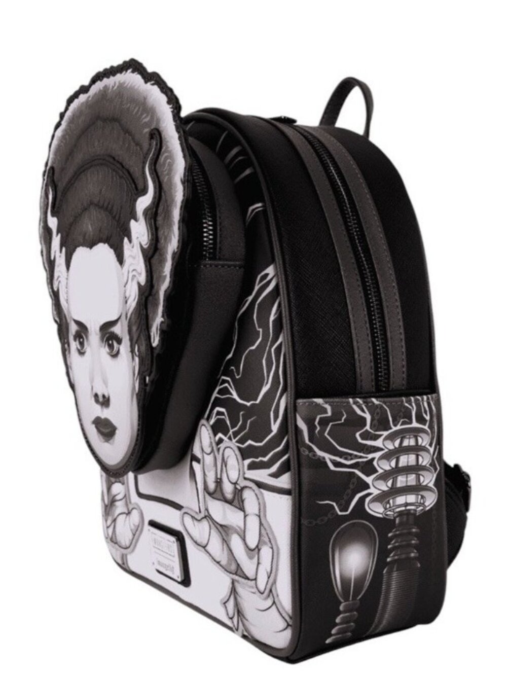 Loungefly Universal Monsters The Bride of Frankenstein GLOW Mini Backpack NWT - Picture 2 of 7
